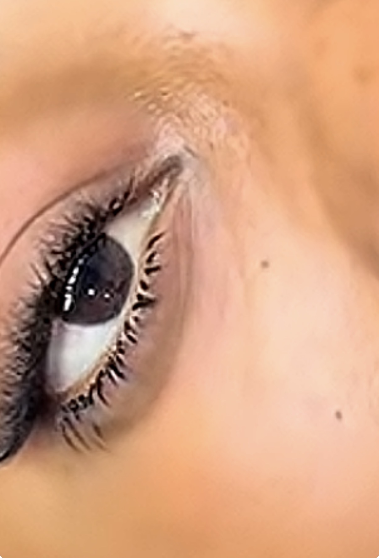 Pose de cils du bas